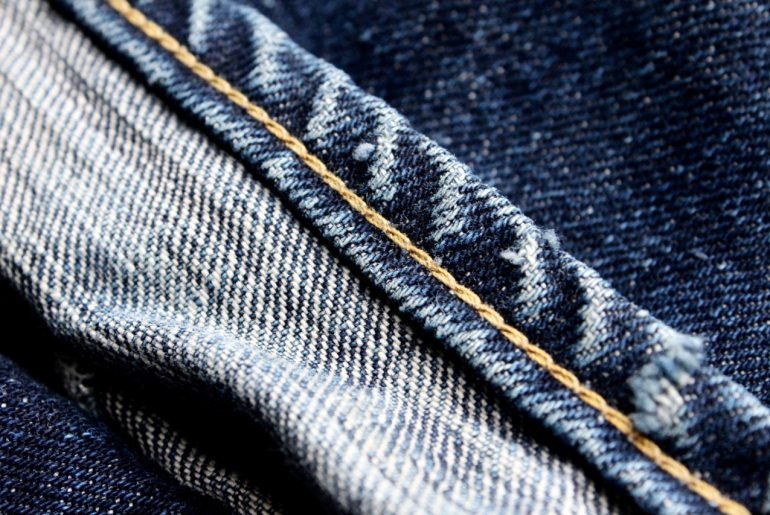 Denim glossary - chain stitched hem
