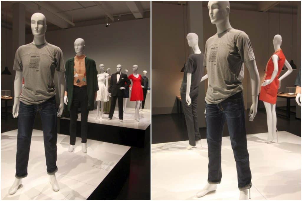 Ruffloff Garments at Deutsche Hygiene Museum Dresden, jeans on mannequins