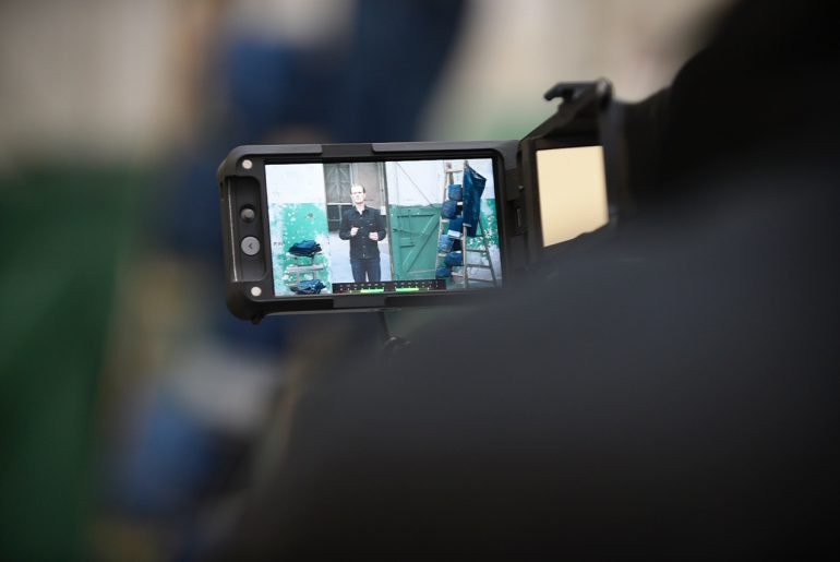 Filming pilots for Denimhunters Academy course