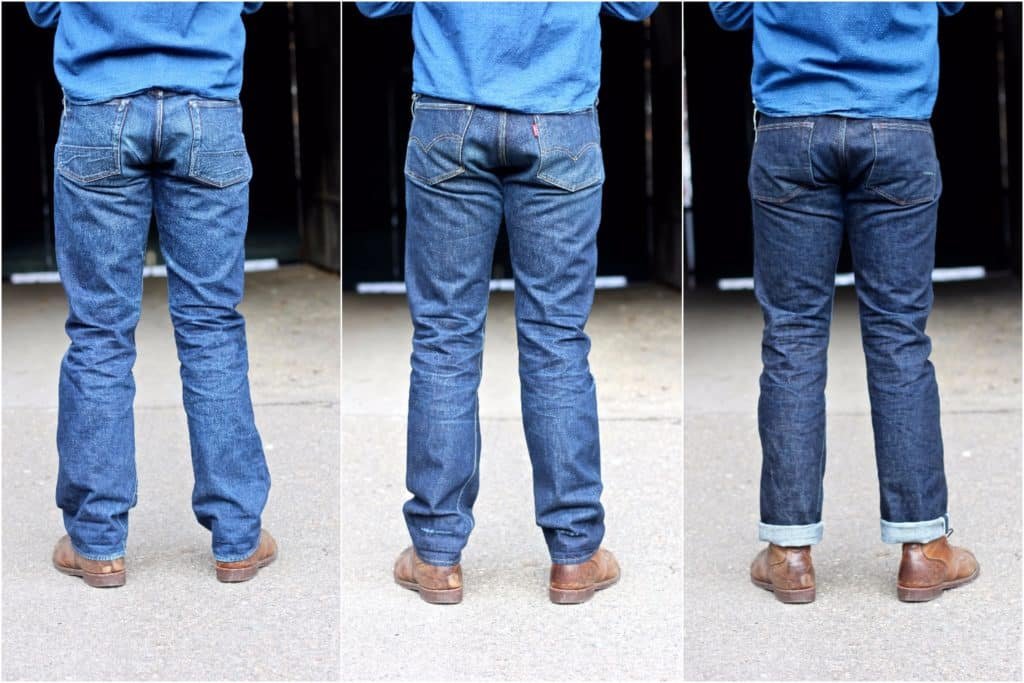 Back pockets of jeans