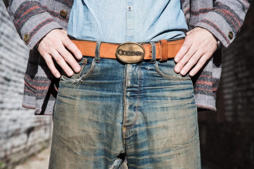 Artisan Challenge winner W.H. Ranch Dungarees faded raw denim jeans