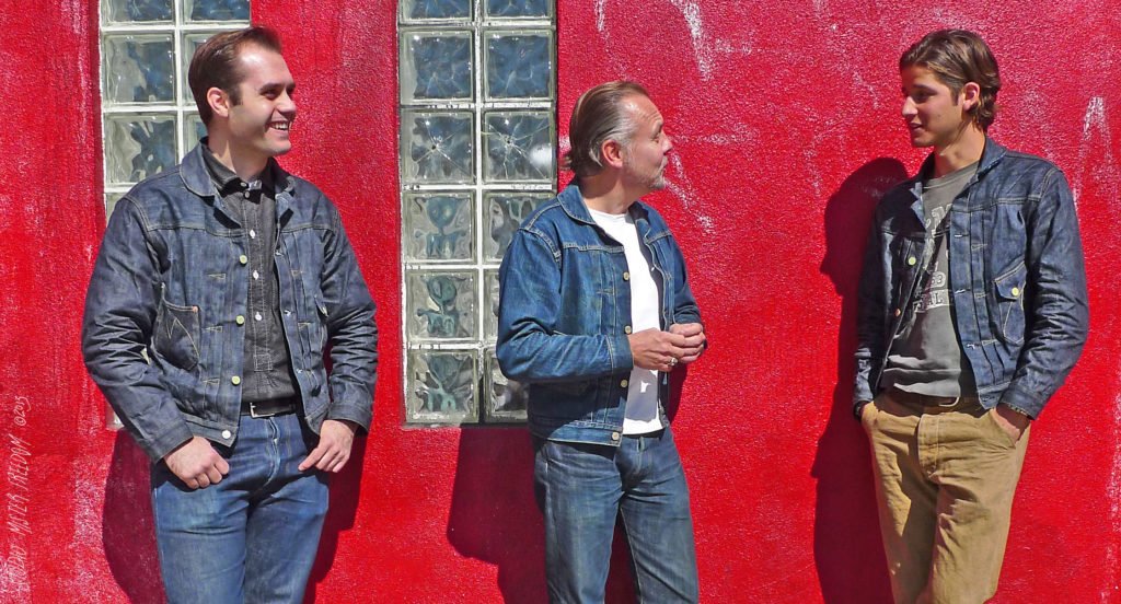 Christophe Loiron (in the middle) wearing his Ranch Blouse Lot 64.