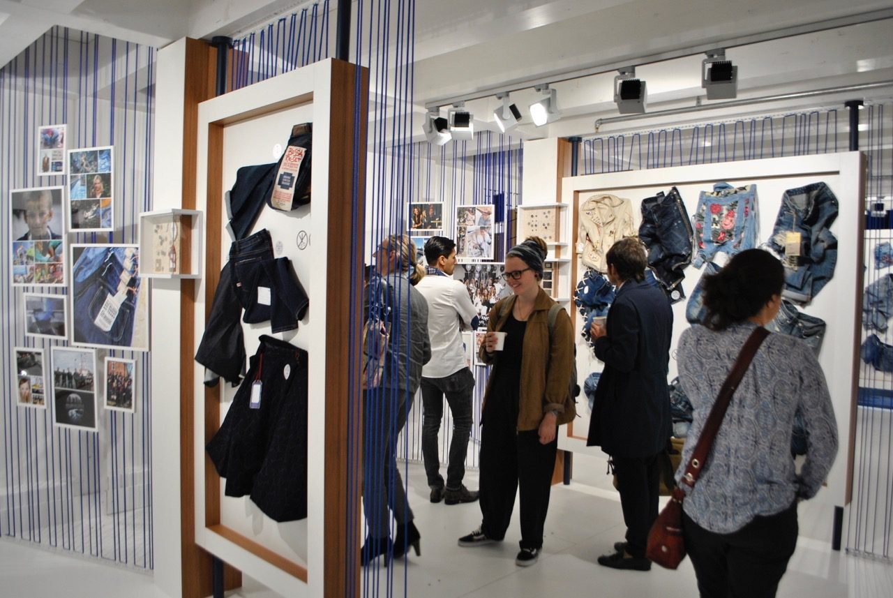 Bluezone, Munich Fabric Start, Denimhunters, denim, raw denim, selvedge denim, staff training, how to sell jeans, Thomas Stege Bojer Munich Fabric Start Bluezone September 2017 Concept Zone visitors