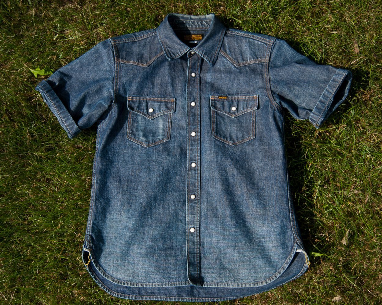 Adam Glinsky, ironheartfadez, blue blooded interview, Iron Heart, IHSH-16ss, chambray shirt