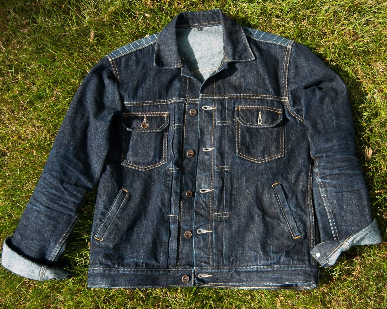 Adam Glinsky, ironheartfadez, blue blooded interview, NoBrandedOn, denim jacket