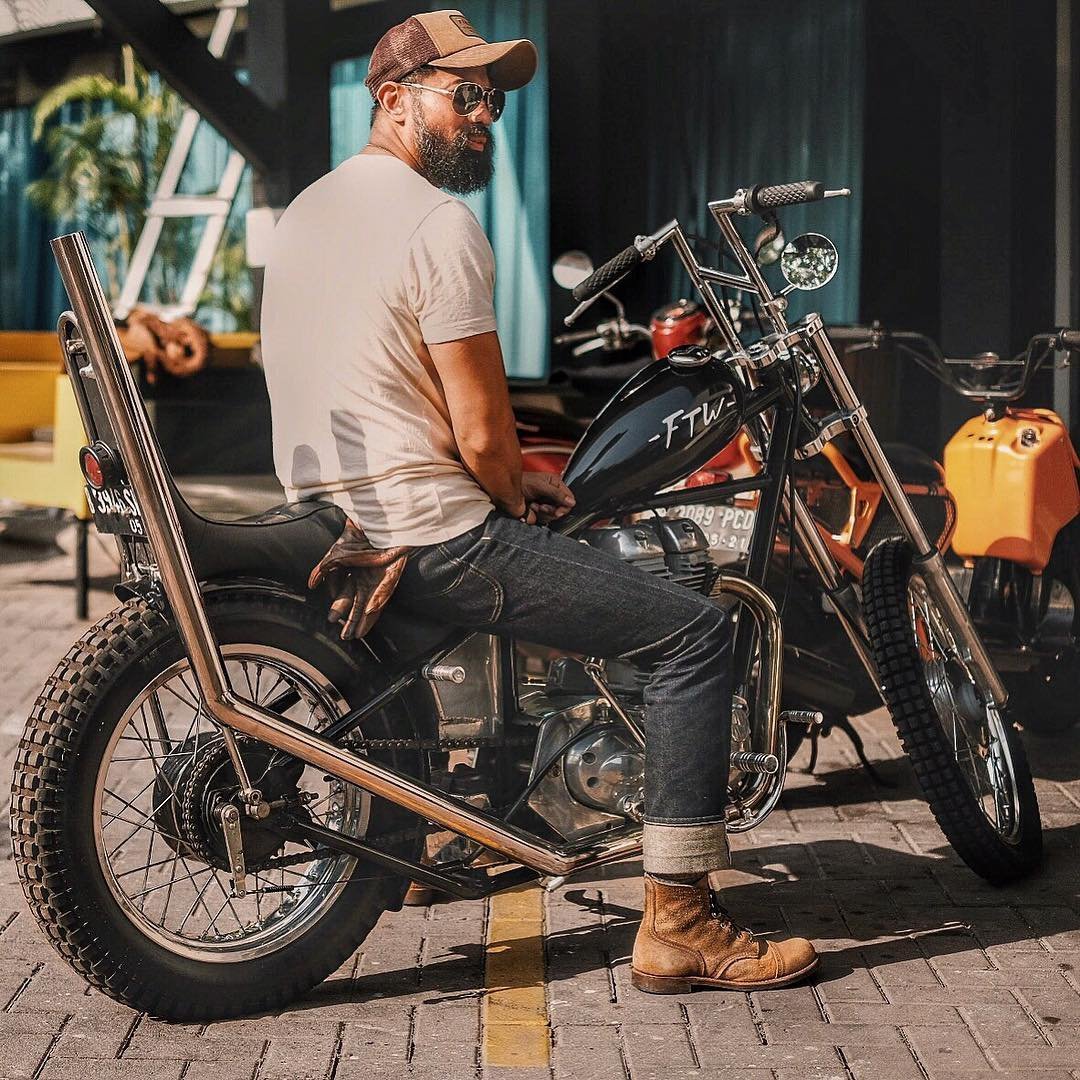 Blue Blooded, Instagrammer, Denimhunters, johanmalik80, Indonesia, raw denim, selvedge denim, motorcycles,