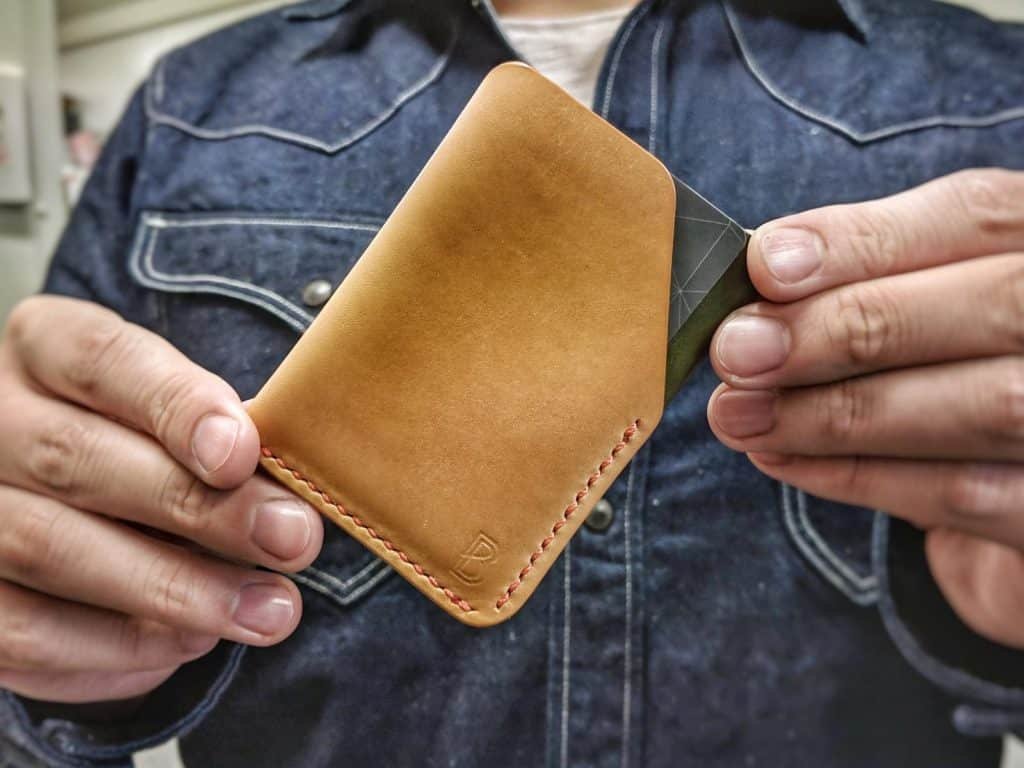 Blue Blooded, Instagrammer, Indigoshrimp, veg tan, leather wallet,