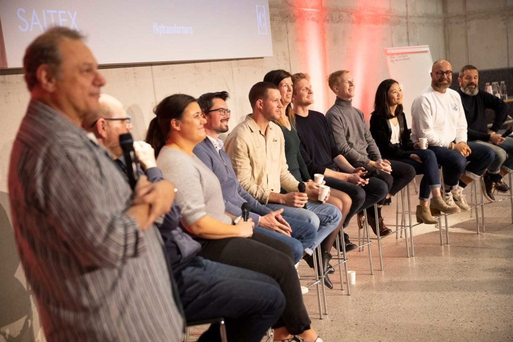 Andrew Olah (left) hosts a previous edition of the Transformers Foundation.