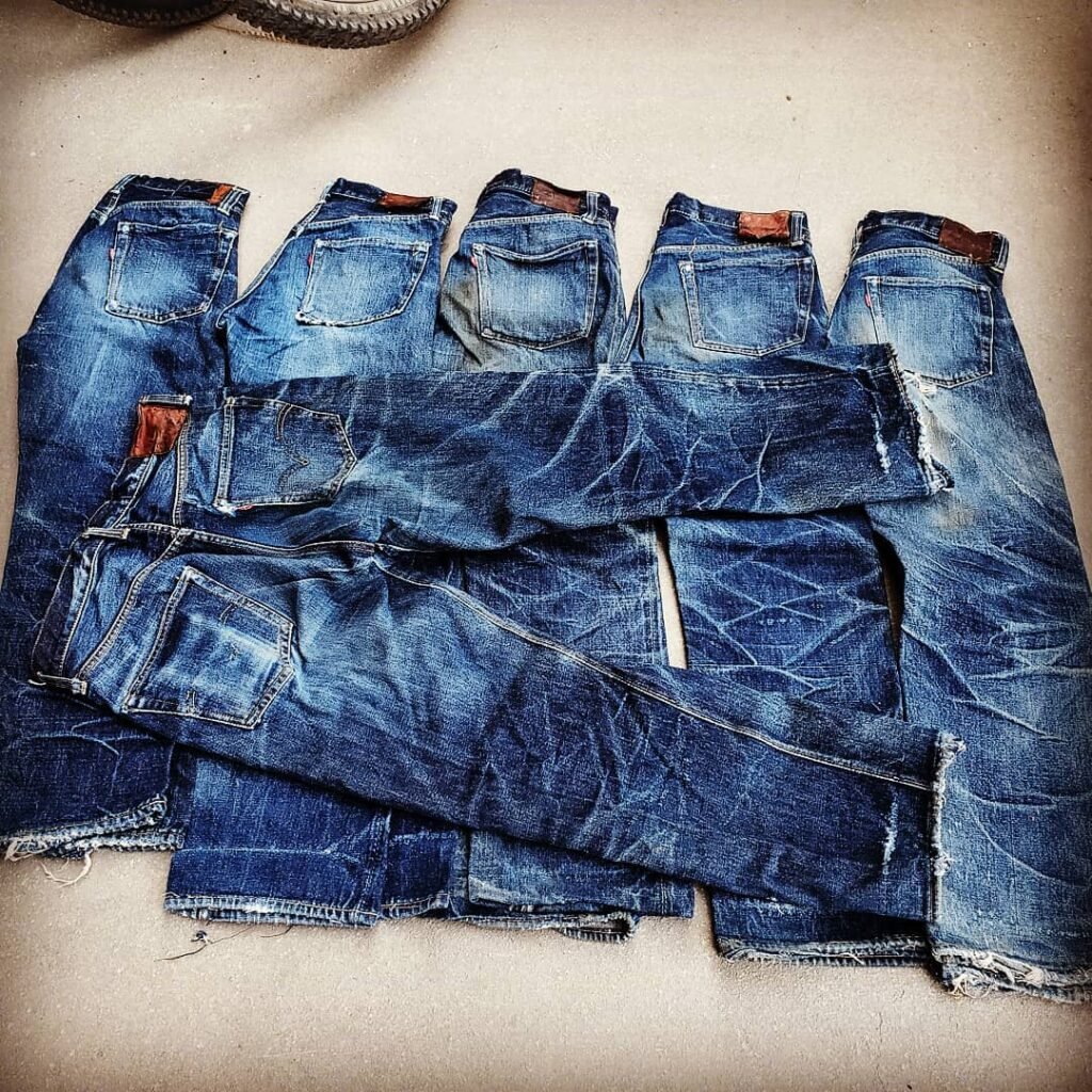 Brit Eaton, Denimhunters Podcast, vintage jeans, Levi's, vintage Levi's, originalindianajeans,