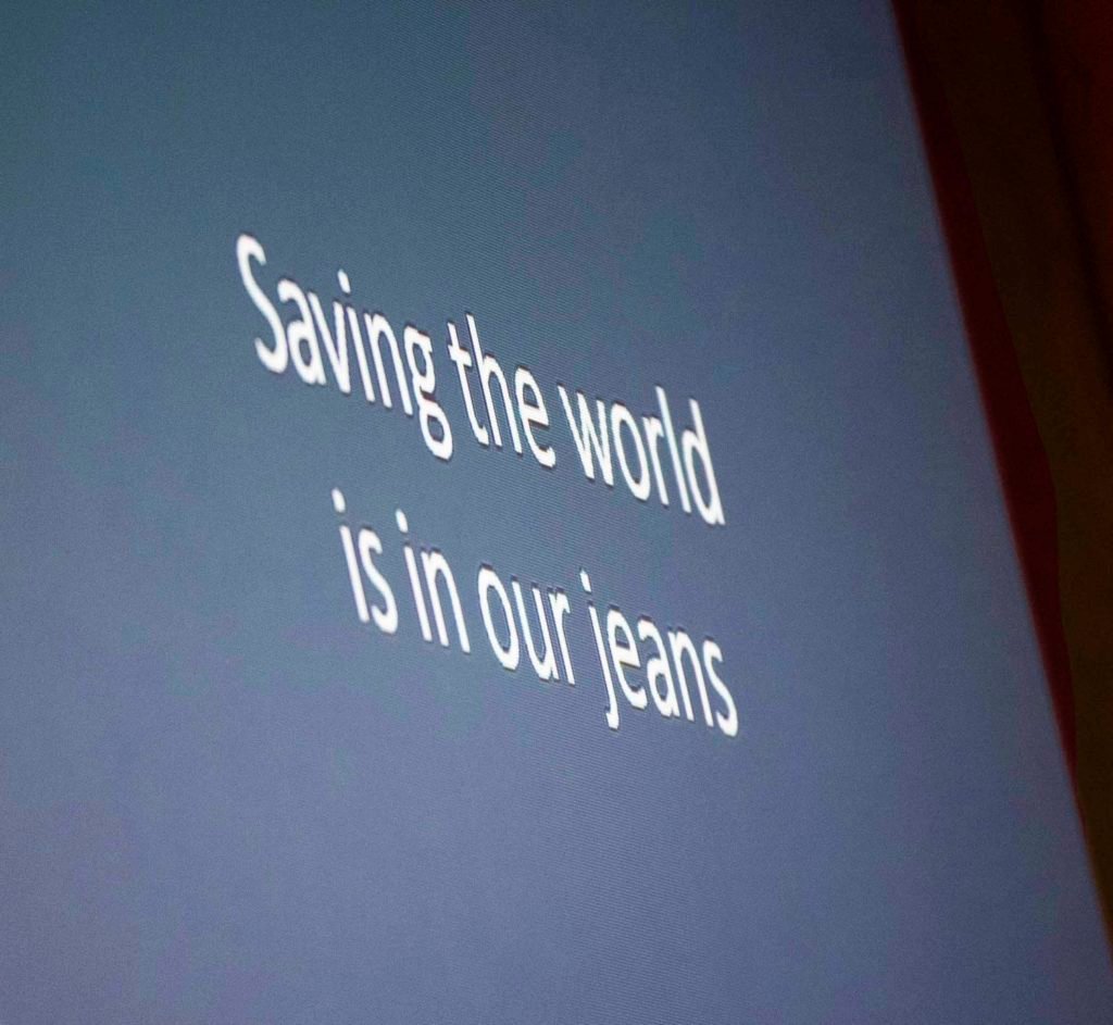 Transformers Foundation's mission at Bluezone denim trade show in August 2022.